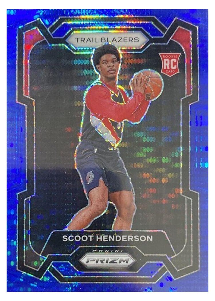 2023-24 Panini Prizm Base Set Scoot Henderson #141 card