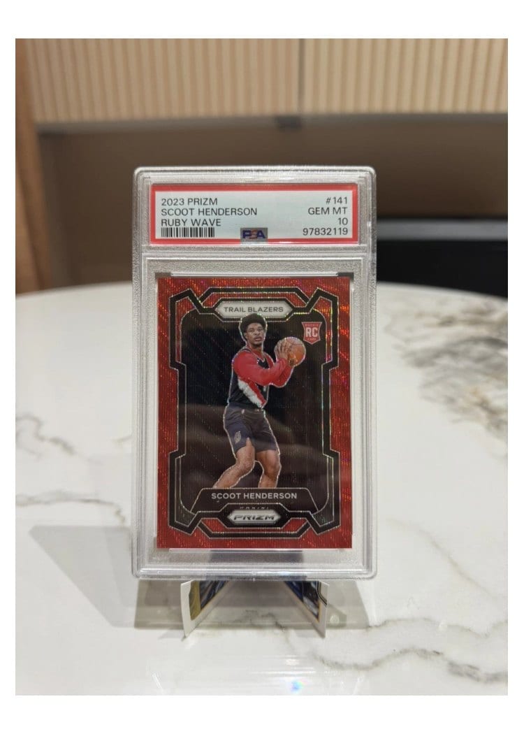 2023-24 Panini Prizm Base Set Scoot Henderson #141 card