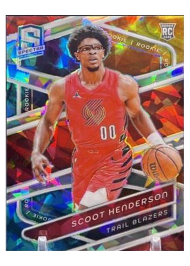 2023-24 Panini Spectra Base Set Scoot Henderson Astral #142 card