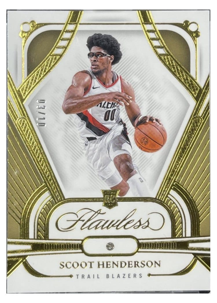 2023 Panini Flawless Scoot Henderson #64 card