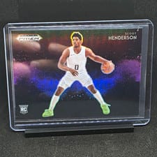 2023 Panini Prizm Draft Picks Black Color Blast Scoot Henderson #8 card