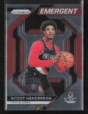 2023 Panini Prizm Emergent Scoot Henderson #16 card