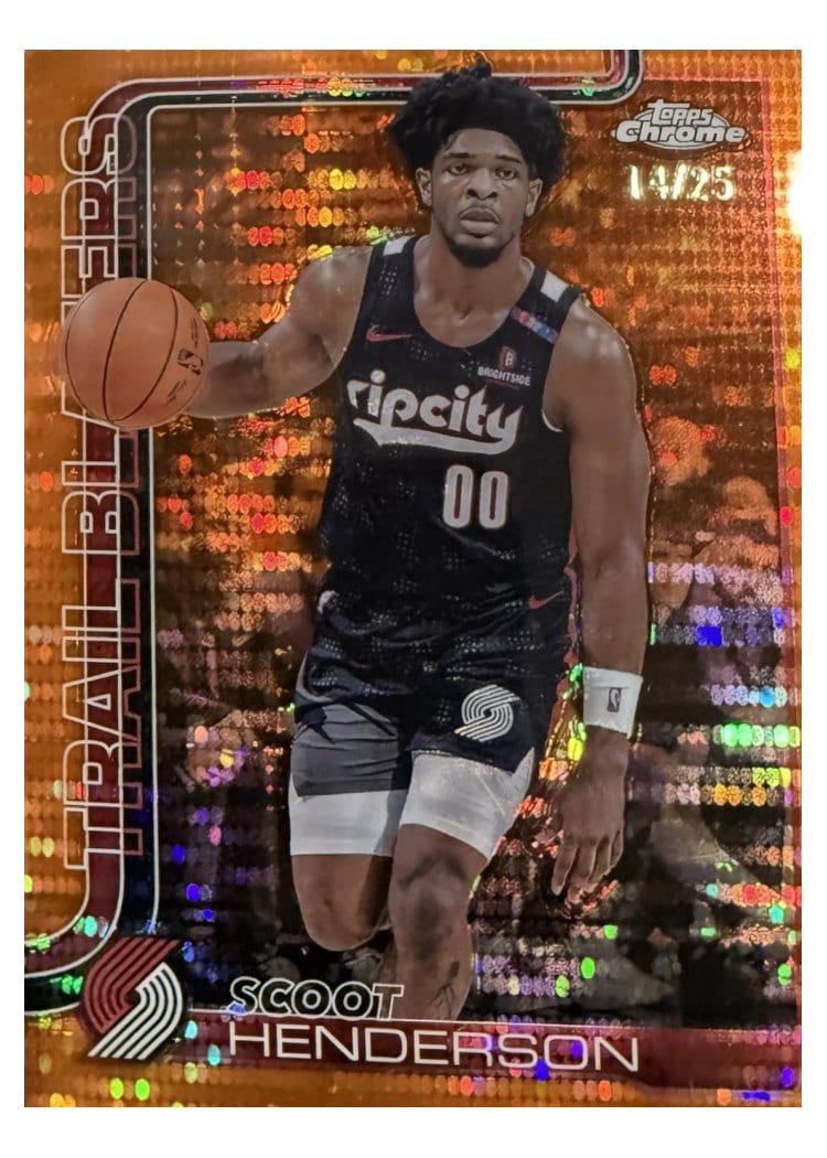 2025 Topps Chrome Scoot Henderson #166 card