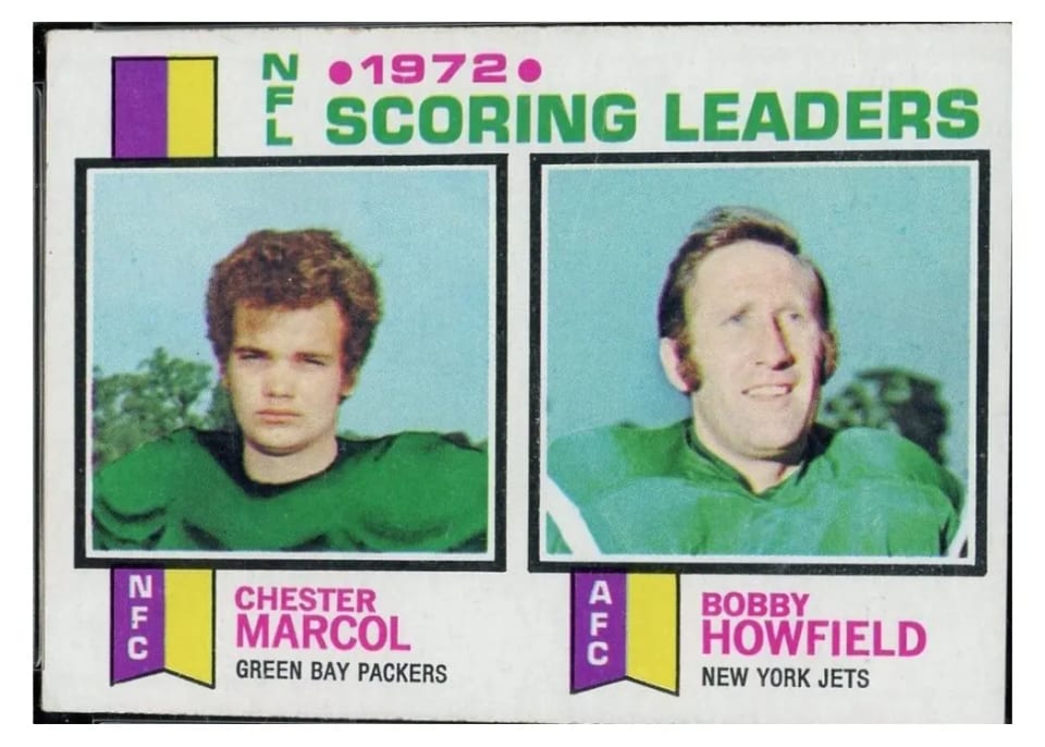 1973 Topps Scoring Leaders: Marcol / Howfield #4 card