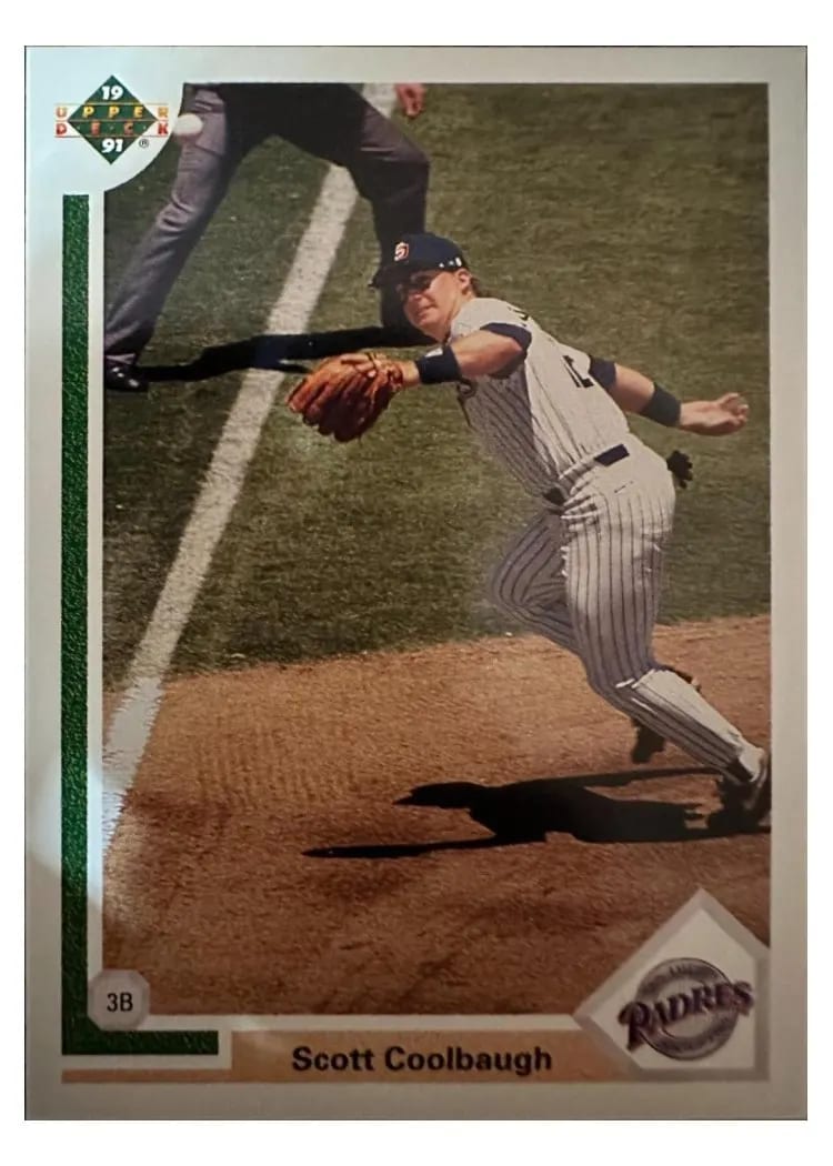 1991 Upper Deck Final Edition Scott Coolbaugh #37F card
