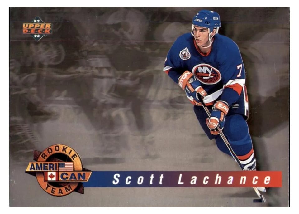 1992 Upper Deck Ameri Can Holograms Scott Lachance #AC4 card
