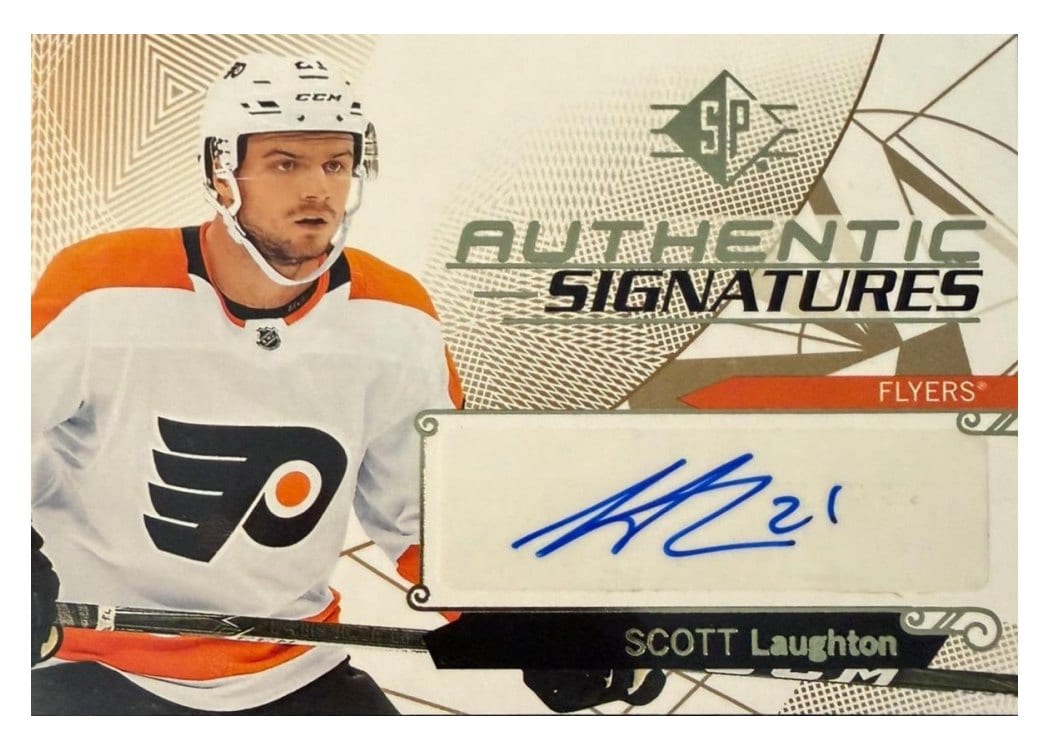 2018 SP Authentic Signature Scott Laughton #AS-SL card