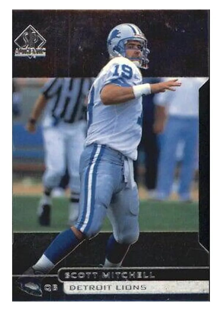 1998 SP Authentic Scott Mitchell #68 card