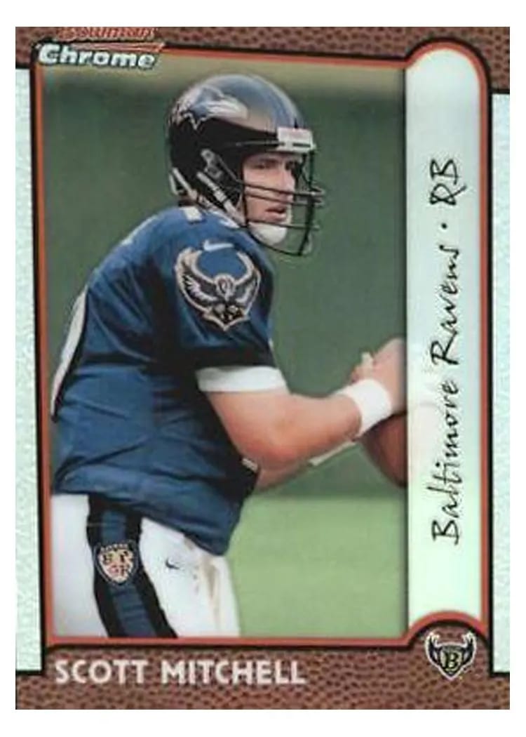 1999 Bowman Chrome Scott Mitchell #122 card