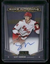 2024-25 O-Pee-Chee Platinum Rookie Autographs Scott Morrow #R-SM card