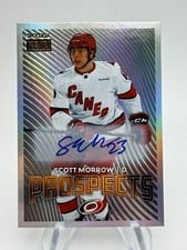 2024-25 Skybox Metal Universe Skybox Premium Prospects Auto Scott Morrow #PP-34 card