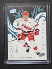 2024-25 Upper Deck Ice Exquisite Collection Rookies Scott Morrow #R-39 card