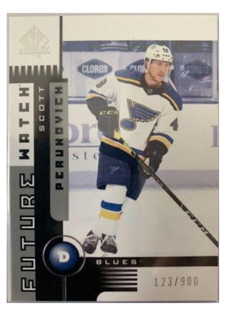 2021-22 SP Authentic 2001-02 Retro - Future Watch Scott Perunovich #01FW-SP card