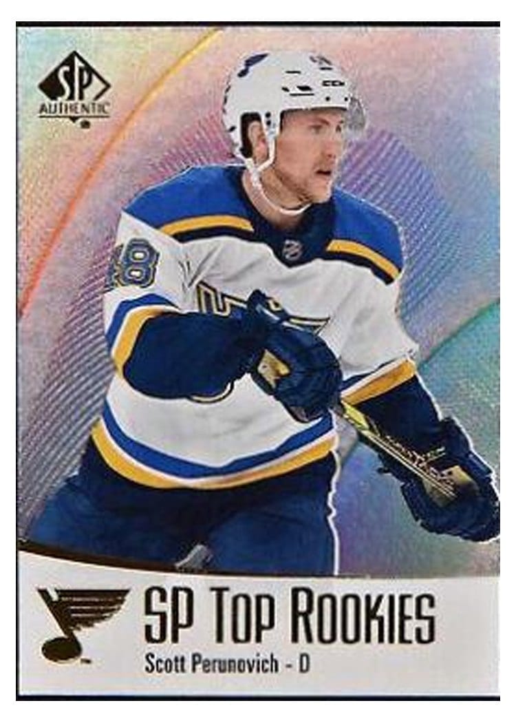 2021-22 SP Authentic Top Rookies Scott Perunovich #TR-45 card