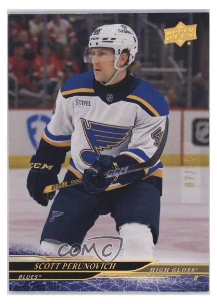2024-25 Upper Deck Base Set Scott Perunovich #400 card