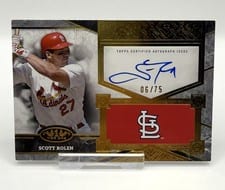2025 Topps Tier One Top Shelf Signatures Scott Rolen #TSS-SR