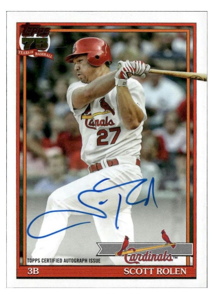 2026 Topps 1991 Topps Autographs Scott Rolen #91A-SR card