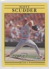 1991 Fleer Base Set Scott Scudder #81 card