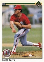 1990 Upper Deck Base Set Scott Terry #260 card