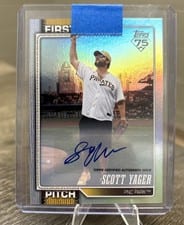 2026 Topps First Pitch Autographs Scott Yager #FP-13 card