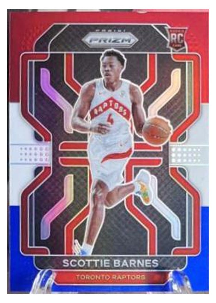2021 Panini Prizm Scottie Barnes Blue Wave #320 card