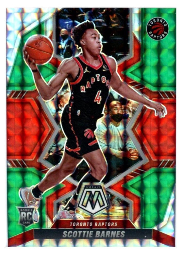 2021 Panini Prizm Scottie Barnes Green Choice Prizm #320 card