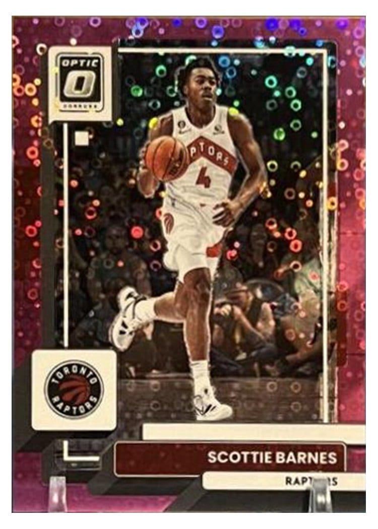 2022-23 Donruss Optic Base Set Scottie Barnes Fast Break Pink #20 card