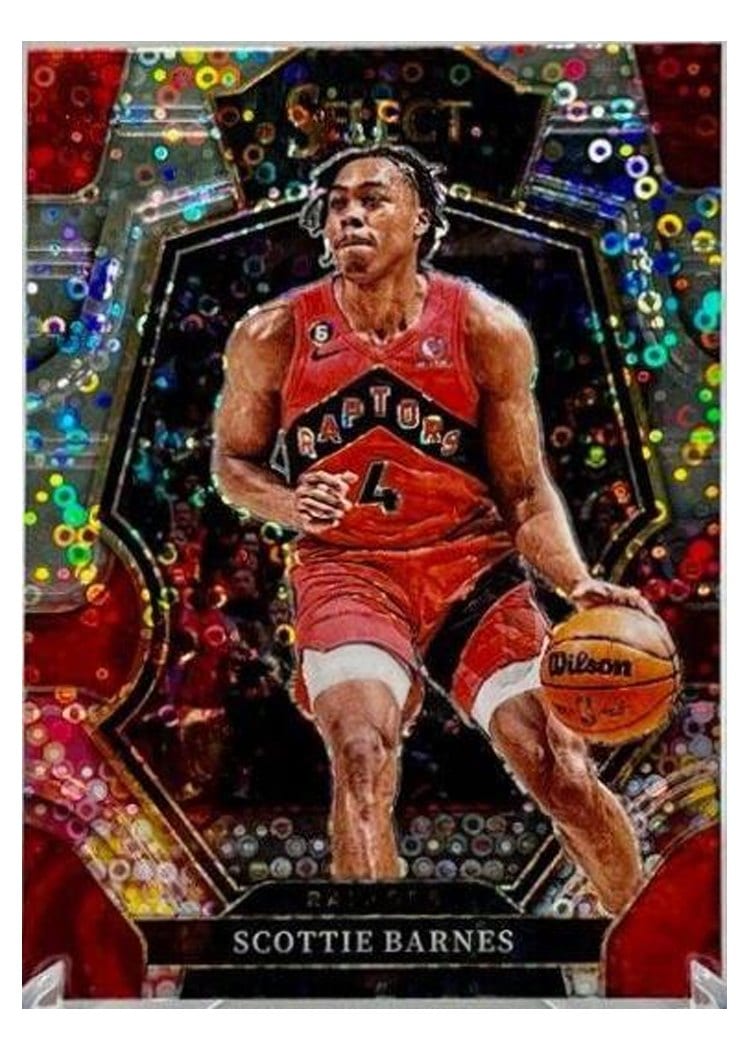 2022-23 Panini Select Base Set Scottie Barnes Disco Prizm #153 card