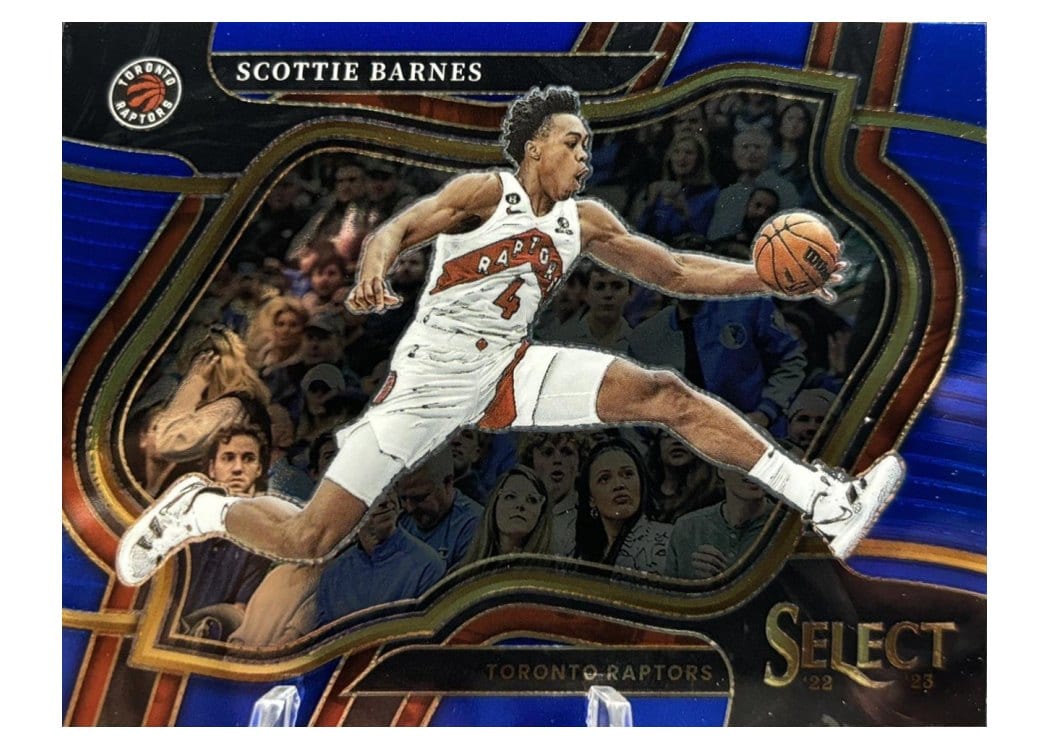 2022-23 Panini Select Base Set Scottie Barnes Blue Retail #253 card