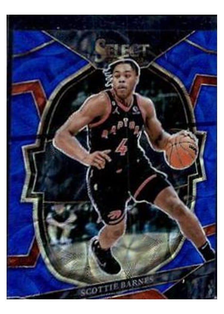 2022-23 Panini Select Base Set Scottie Barnes Blue Scope Prizm #53 card