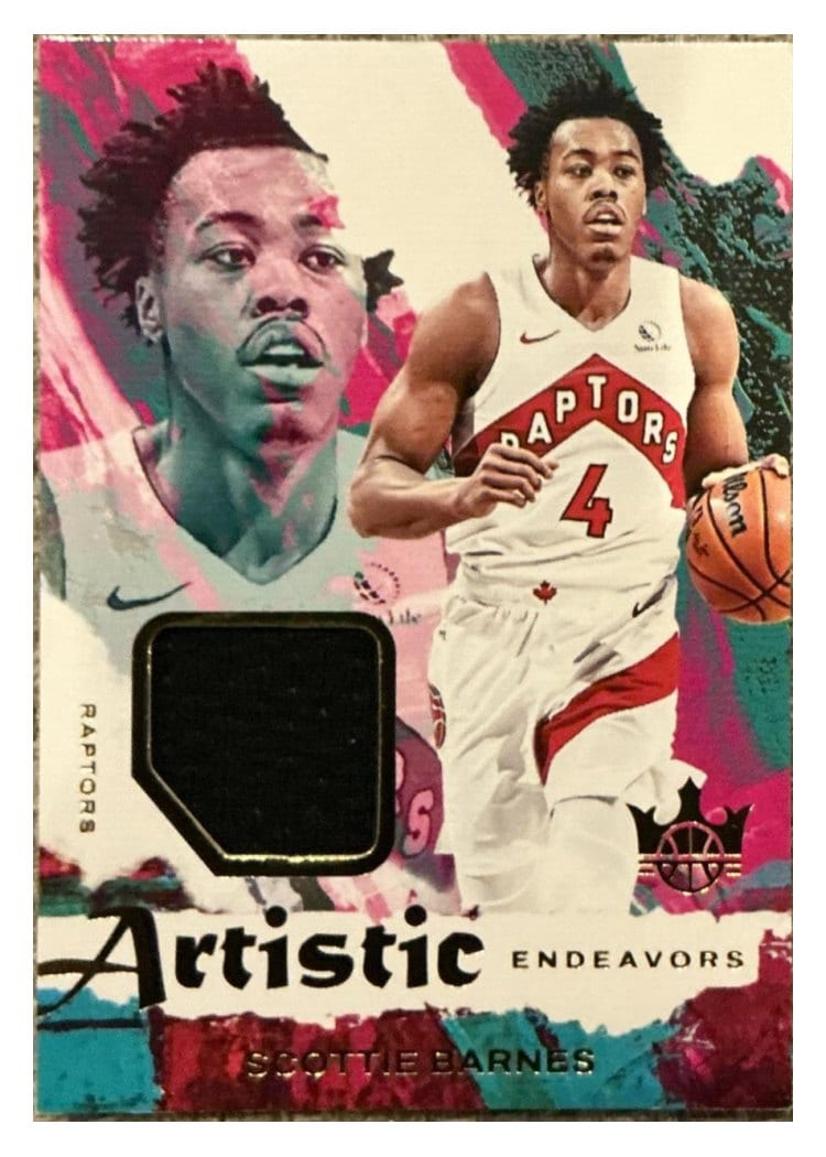 2024-25 Panini Court Kings Artistic Endeavors Relics Scottie Barnes #AE-SCB card