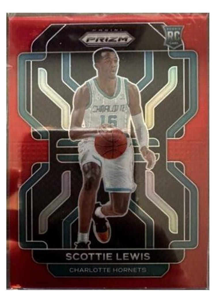 2021-22 Panini Prizm Base Set Scottie Lewis Red Choice Prizm #287 card