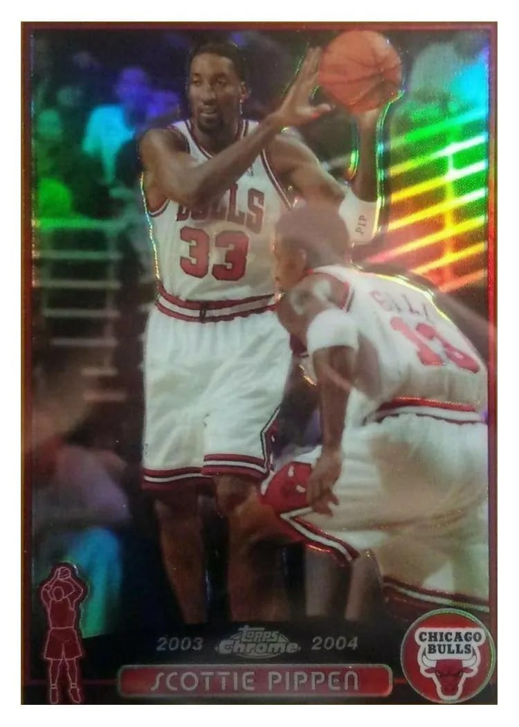 2003 Topps Chrome Scottie Pippen #49 card