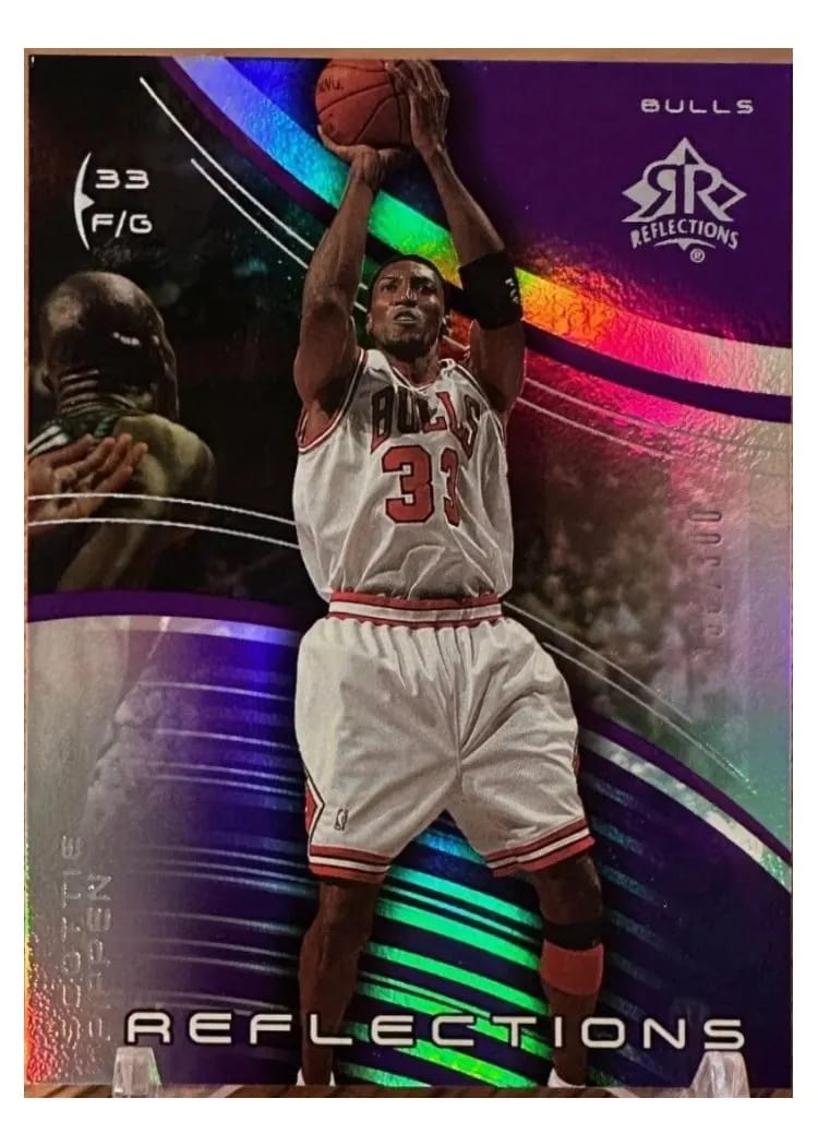 2003 Upper Deck Triple Dimensions Reflections Scottie Pippen Reflections Amethyst #9 card