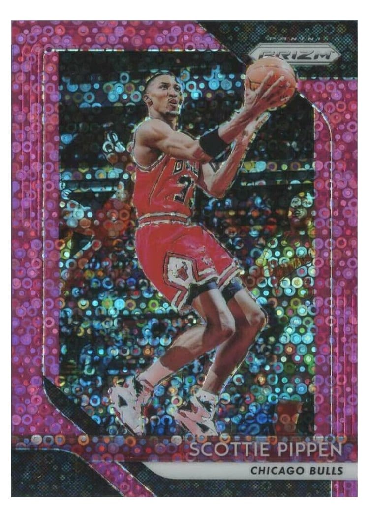 2018-19 Panini Prizm Base Set Scottie Pippen #65 card