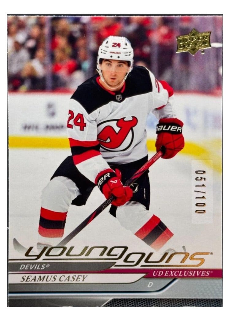 2024-25 Upper Deck Base Set Seamus Casey #489 card