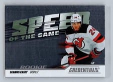 2024-25 Upper Deck Credentials Speed of the Game Rookies Seamus Casey #SGR-SC card