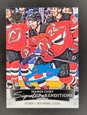 2024-25 Upper Deck The Cup Signature Renditions Seamus Casey #SR-SC card