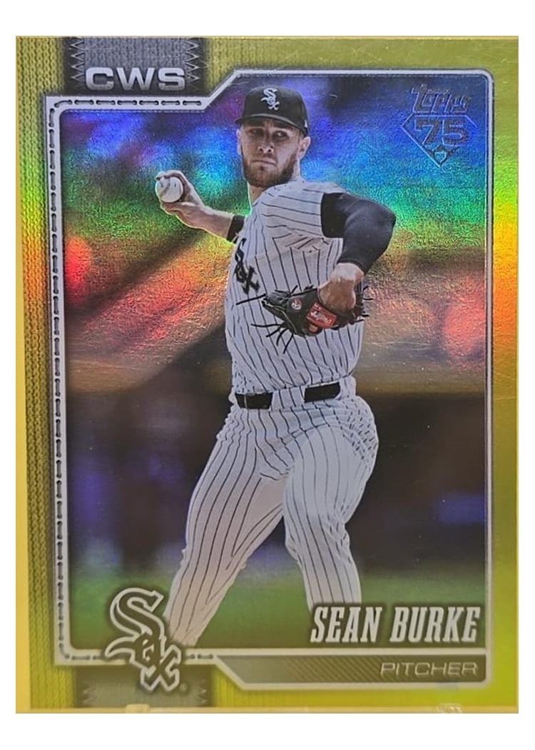 2026 Topps Base Set Sean Burke Yellow Rainbow #137 card