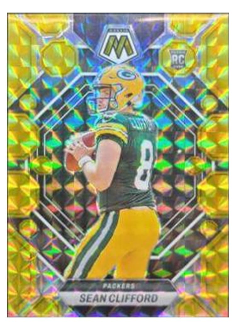 2023 Panini Mosaic Base Set Sean Clifford Gold #361 card