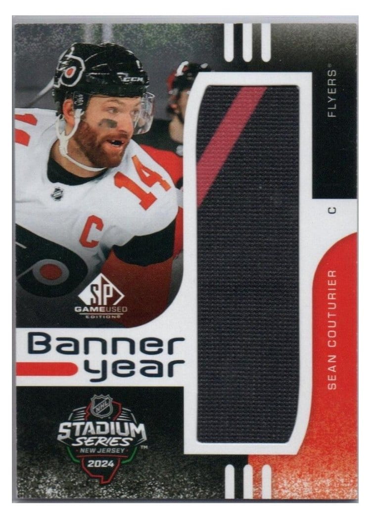 2024-25 SP Game Used 2024 Stadium Series Banner Year Relics Sean Couturier #BYSS-SC card