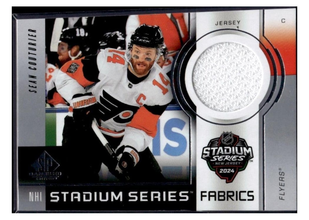 2024-25 SP Game Used 2024 Stadium Series Fabrics Sean Couturier #GSF-17 card