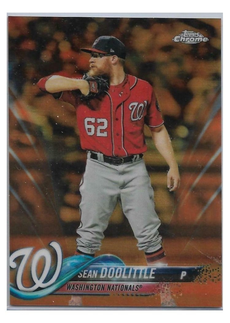 2018 Topps Chrome Base Set Sean Doolittle #137 card