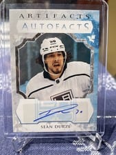 2023-24 Upper Deck Artifacts Autograph Facts Sean Durzi #AF-SD card