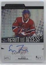2023-24 Upper Deck Credentials Debut Ticket Access Autograph Sean Farrell #DTAA-SF card