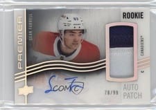 2023-24 Upper Deck Premier Horizontal Acetate Rookie Autograph Patch Sean Farrell #AHR-SF card