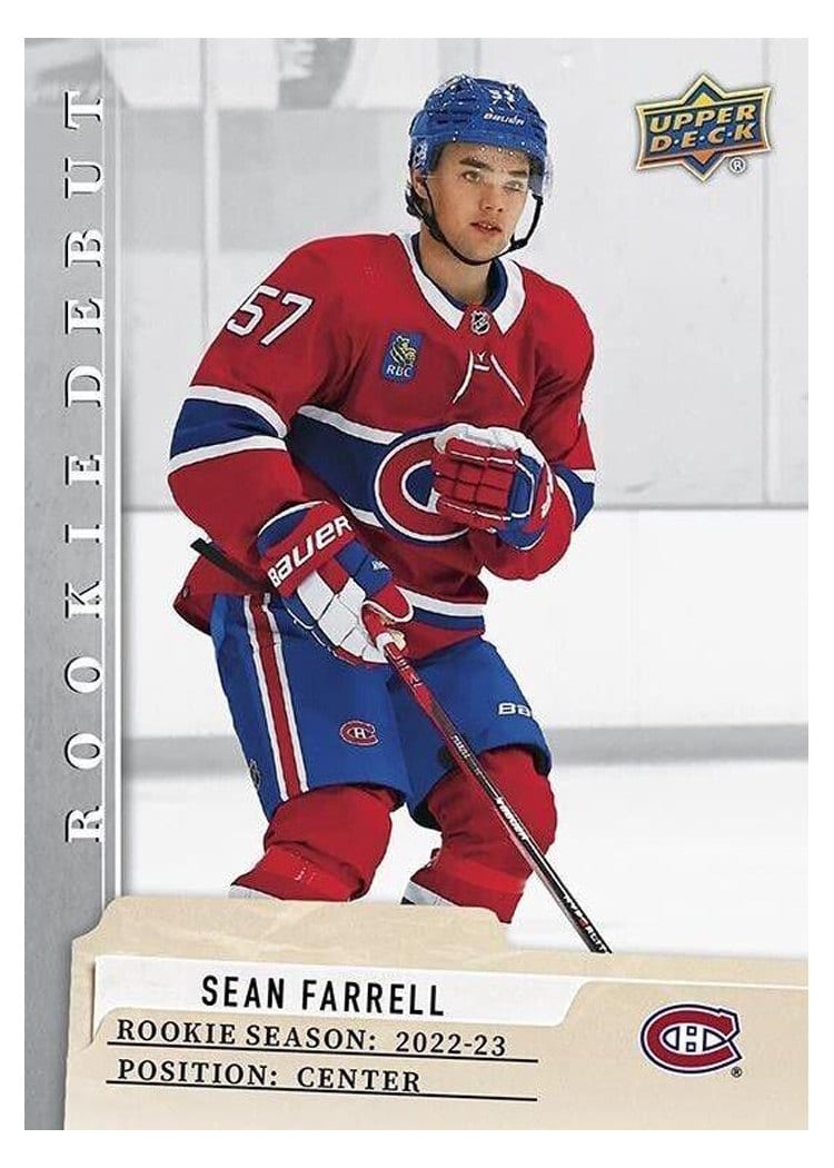 2023-24 Upper Deck Rookie Debut Base Set Sean Farrell #12 card