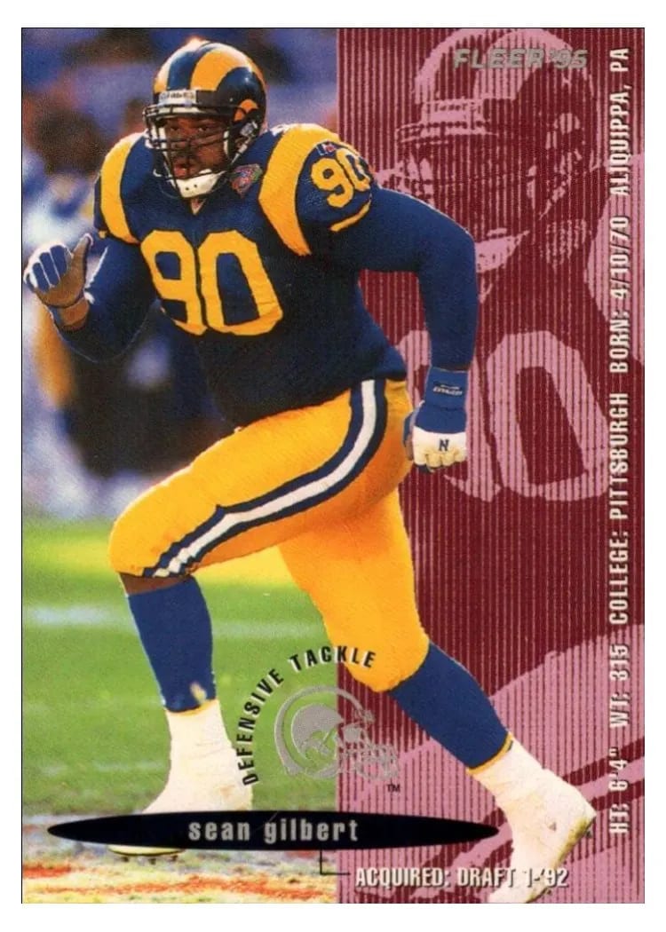 1995 Fleer Shell Sean Gilbert #59 card