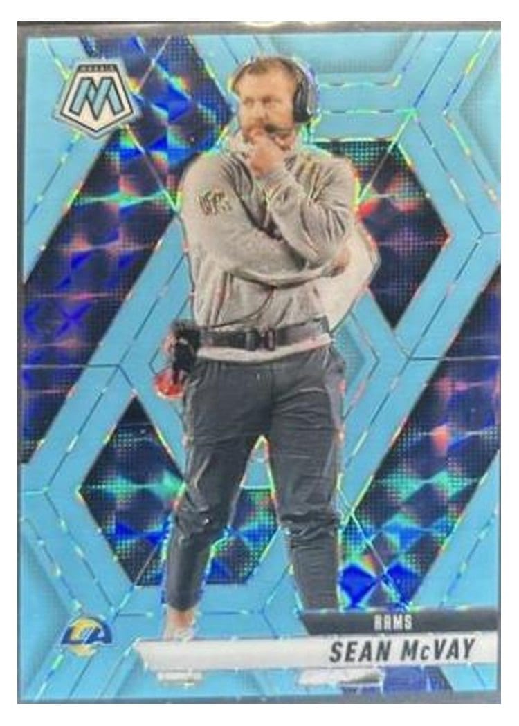 2025 Panini Mosaic Base Set Sean McVay Blue Fluorescent #238
