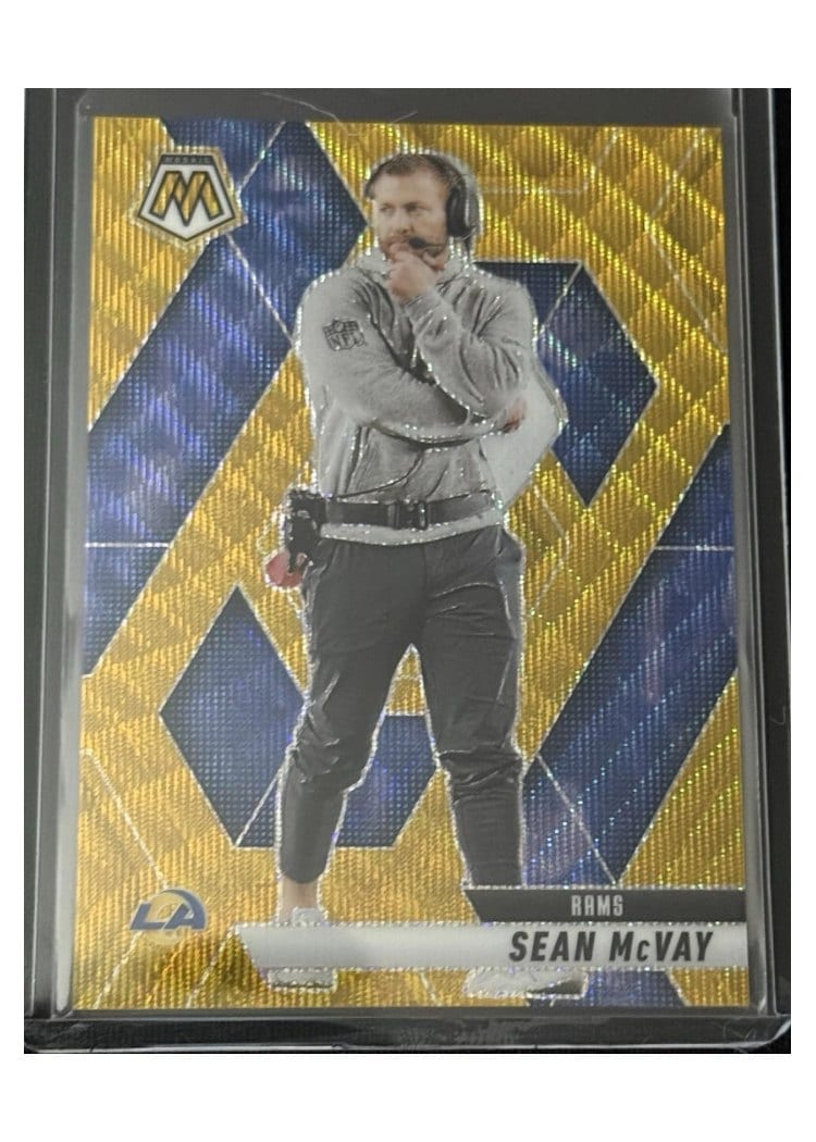 2025 Panini Mosaic Base Set Sean McVay Gold Wave #238